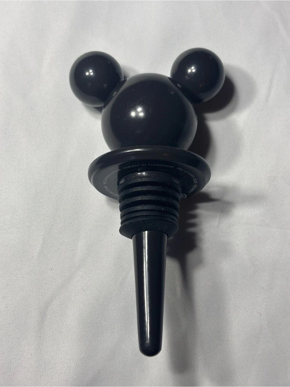 New Disney Novelty Black Mickey Ear Bottle Stopper